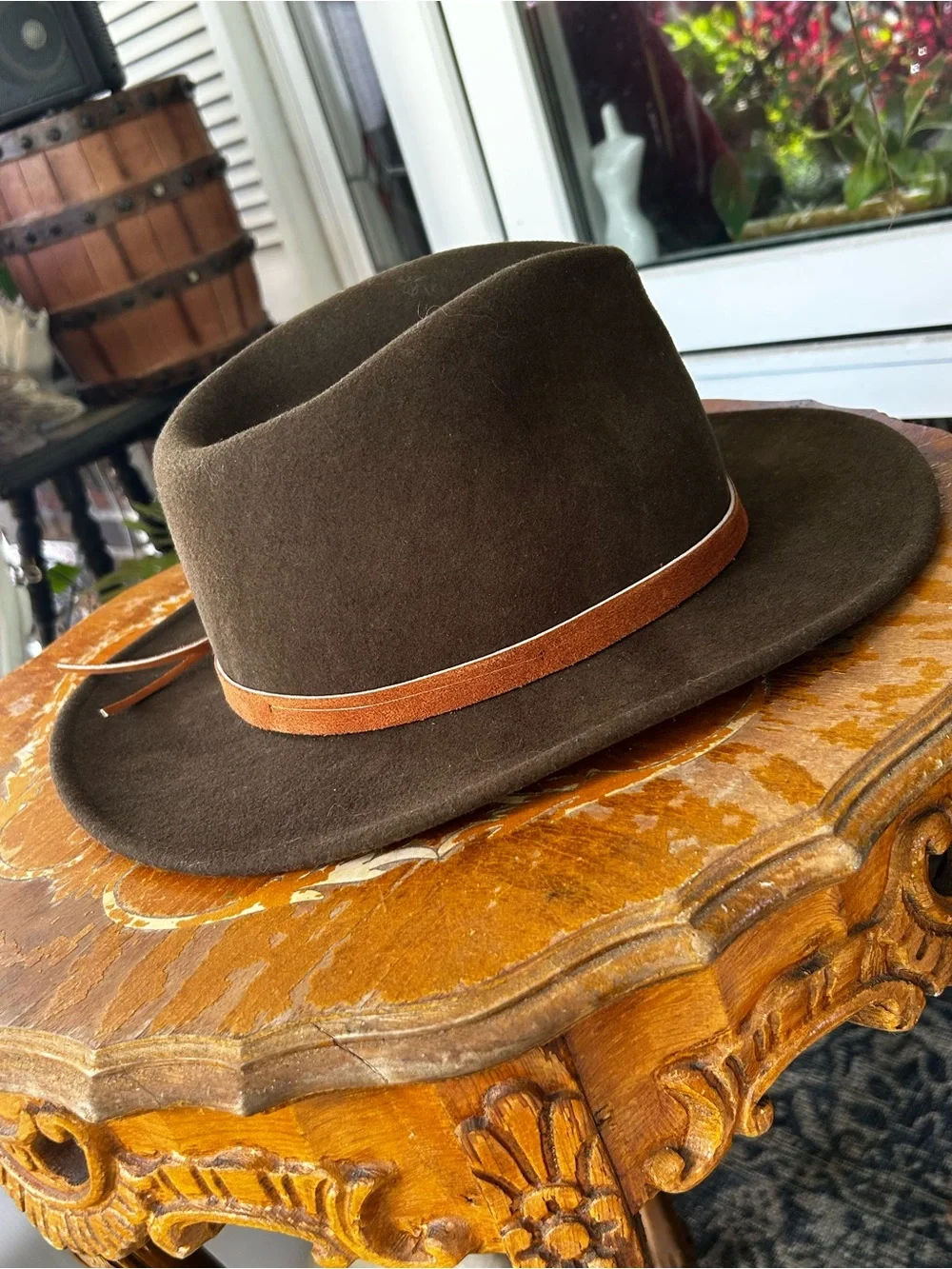Outback Randwick Brown Wool Hat